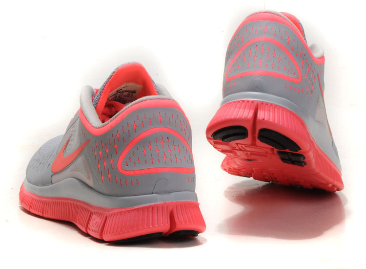 Hot Nike Free5.0 Women Shoes Gray/Tomato